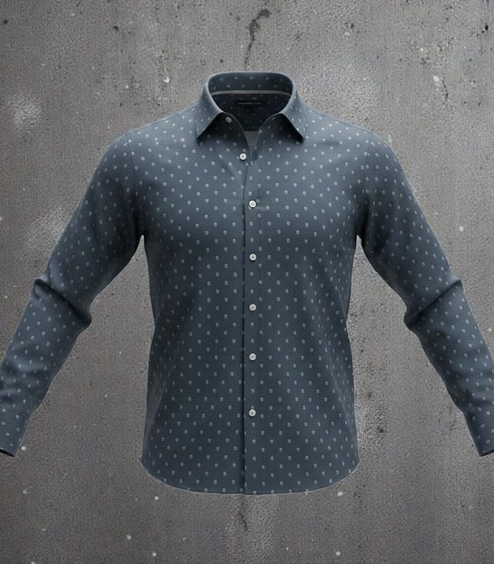John Varvatos USA Skull Print Button Down Shirt Size L